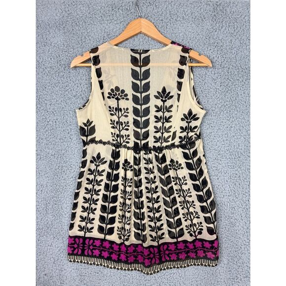 Coco & Chase Sheer Chiffon Tunic Top Women M Boho Layering Resort Vacation - Picture 7 of 8